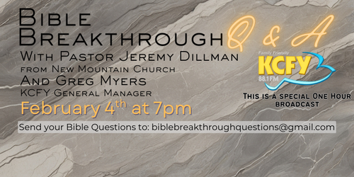 Bible Breakthrough Q & A